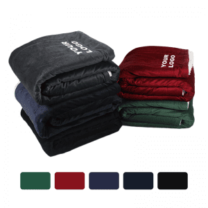 Promotion Products1 custom logo gift sherpa fleece blanket