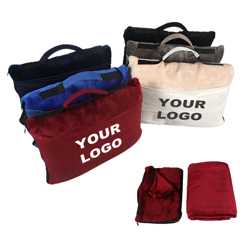 How to Fold a Throw Blanket into a Pillow ?2 promotional blankets with logo-promotional fleece blanket-promotional fleece blankets