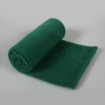 Budget Polar Fleece Blanket2 Green Polar Fleece Blanket